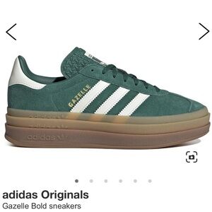 Adidas green gazelle bold size 7.5